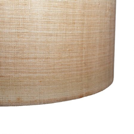 Double Dip Pendant Light with Linen Shade