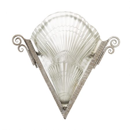Art Deco Sconce with Etched Glass C1930s