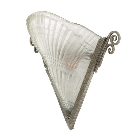 Art Deco Sconce with Etched Glass C1930s