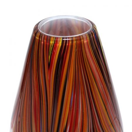 Hand Blown Collectible Missoni Swirl Vase
