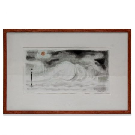 Tom de Gruyl Pastel and Charcoal on Paper Original Framed Artwork