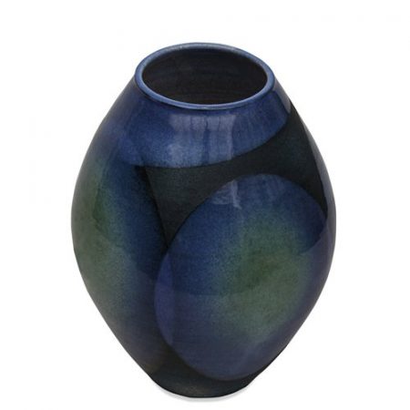 Signed Vintage Handmade Glazed Ceramic Style Drip Vase