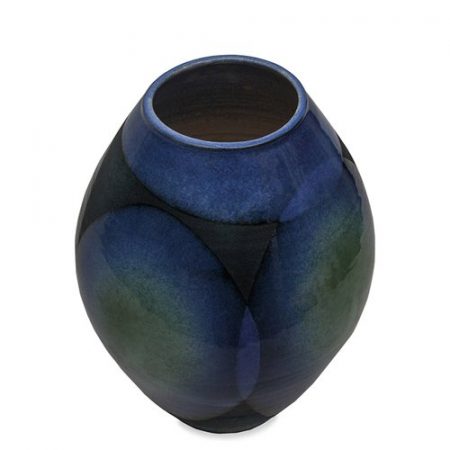 Signed Vintage Handmade Glazed Ceramic Style Drip Vase