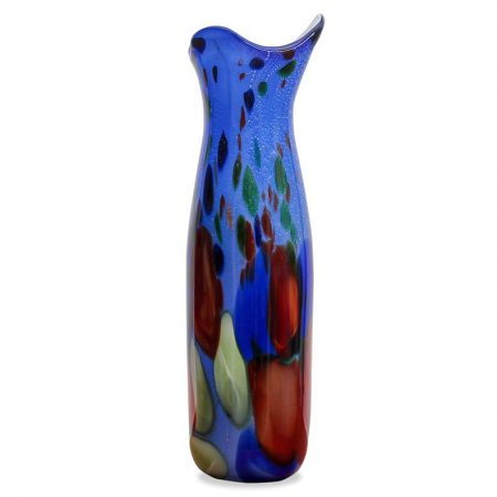 Vintage Tall Italian Cristalleria Murano Glass Art Vase