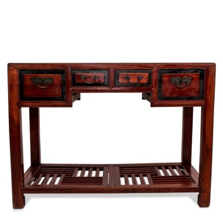 Antique Console Table with 4 Drawers
