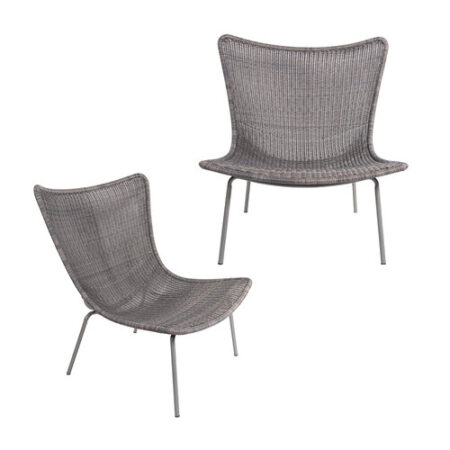 Pair of Janus et Cie Fibonacci Ava Outdoor Lounge Chairs