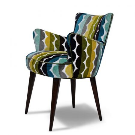 Pair of MCM Chairs with Missoni Upholstery