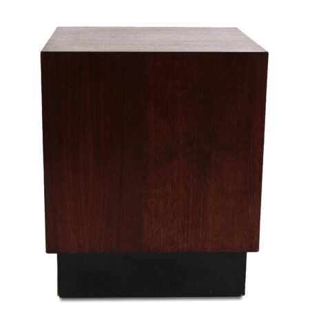 MCM Adrian Pearsall Style Walnut Cube Side Table