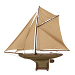 Antique Edwardian Pond Yacht Sailboat