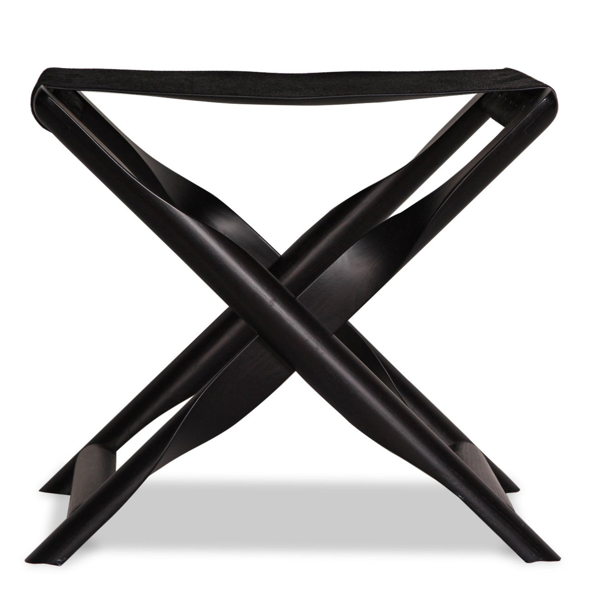 Arturo Black Folding Stool by Giobagnara