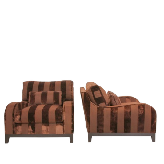 Pair of Christian Liaigre Nabab for Holly Hunt Armchairs