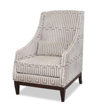 Custom Wingback Chair with Marinetti Velvet Upholstery