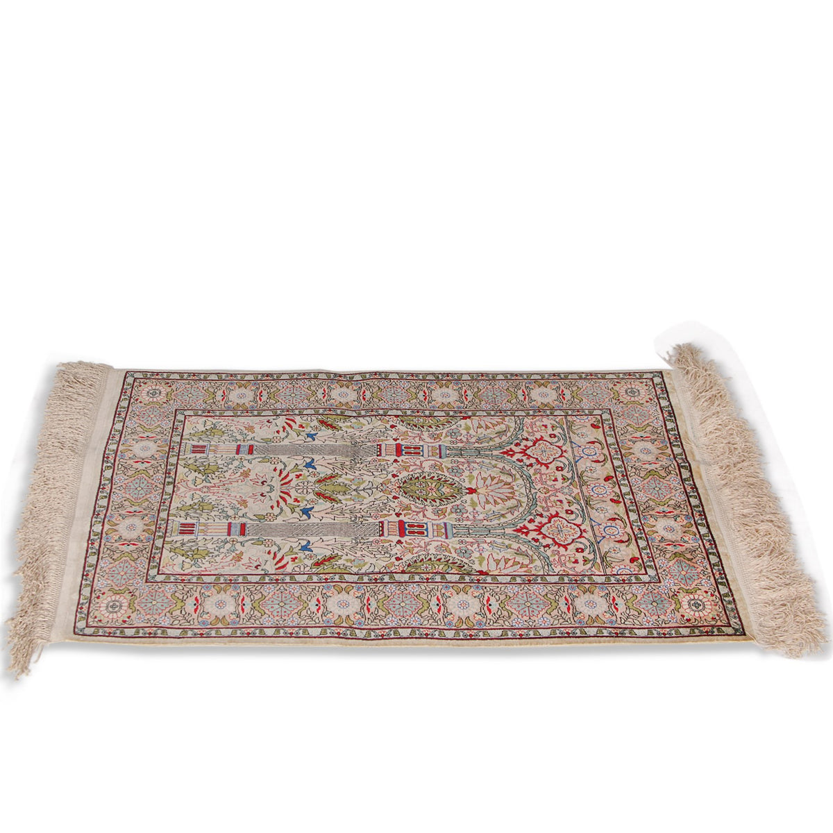 Handknotted Hereke Silk Carpet (2 ft 3 in x 3 ft)