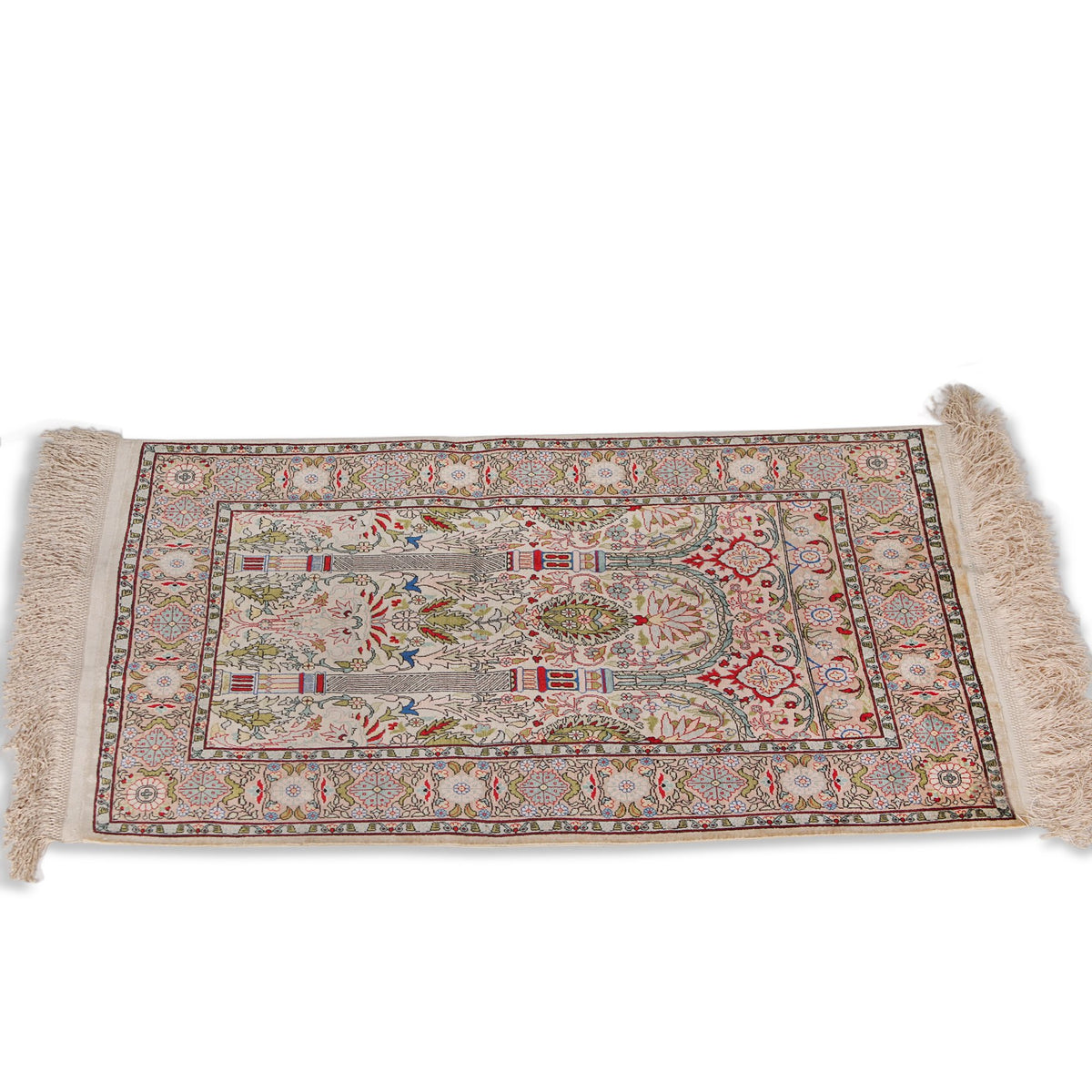 Handknotted Hereke Silk Carpet (2 ft 3 in x 3 ft)