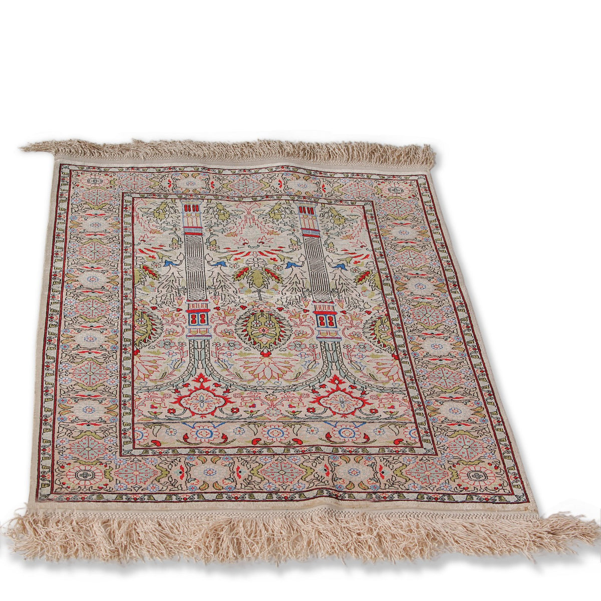 Handknotted Hereke Silk Carpet (2 ft 3 in x 3 ft)