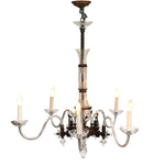 Vintage ABC Home Six Light Chandelier