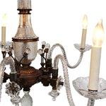 Vintage ABC Home Six Light Chandelier