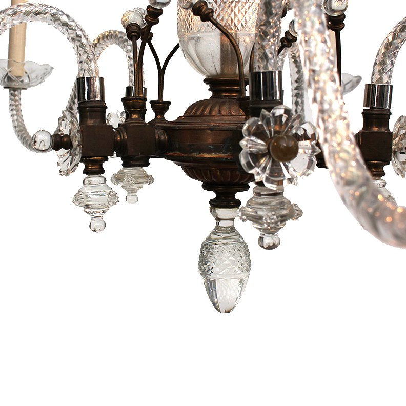 Vintage ABC Home Six Light Chandelier