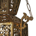 Vintage Moroccan Moorish Brass Chandelier