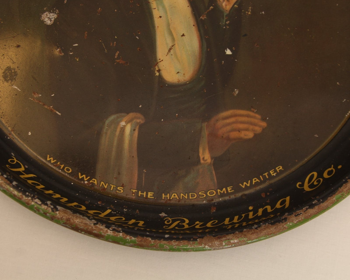 Antique Hampden Beer Tray The Handsome Waiter C1930s