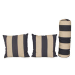 Set of 3 Pottery Barn Striped Outdoor/Indoor Pillows