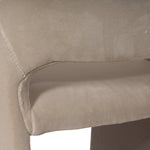 CB2 Foley Faux Mohair Dove Dining Armchairs, Set of 4