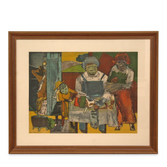 Romare Bearden The Family Etching & Aquatint