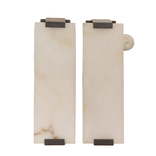 Modern Alabaster Sconces, Pair of