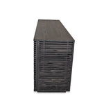 Modern Wood Slat Media Console