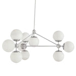 Modo 3 Sided Chandelier with 10 Globes by Jason Miller