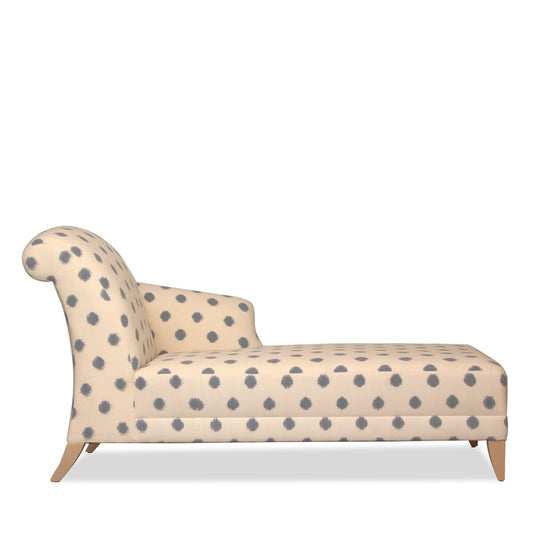 Newly Upholstered Modern Chaise Lounge