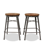 Pair of Modern Industrial Counter Stools