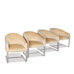 Set of 4 Donghia Cantilever Tub Chairs