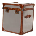 Timothy Oulton Style White Star Trunk Side Table