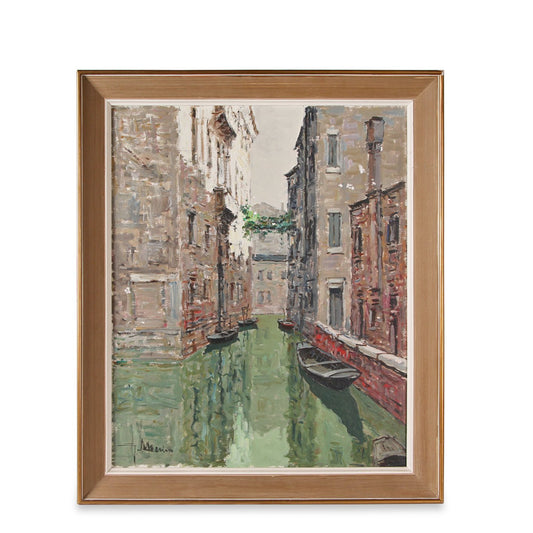 Venice Canal Oil Painting