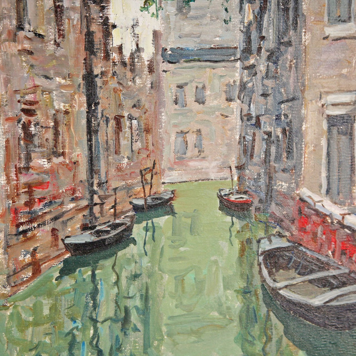 Venice Canal Oil Painting