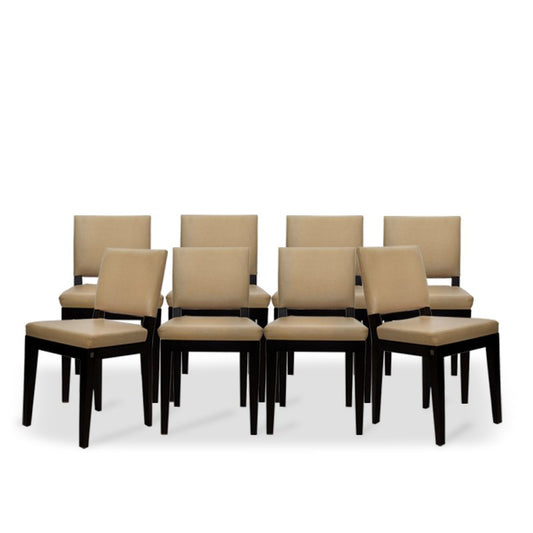 Set of 8 “Madison” by Desiron Dining Chairs with Washable Leather