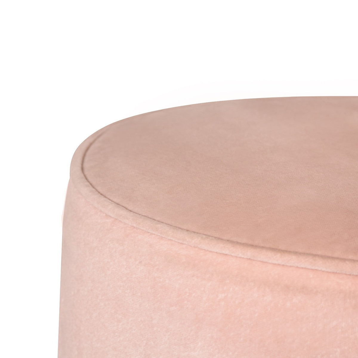 Pair of Kim Salmela Piper Stool in Cambridge Rosewater Velvet